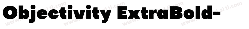 Objectivity ExtraBold字体转换